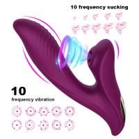 Vibrador estimulador con ventosa para clítoris para mujer, consoladores con punto G, succión al vacío, masajeador vaginal, masturbador femenino, productos para adultos, juguete sexual para mujer, modo de pareja - details 0