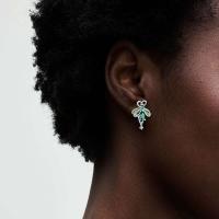 Pendientes de plata con forma de animal, pendientes de pinza para el pelo de serpiente y colibrí, pájaro fénix inmortal, hermosos regalos de joyería para - details 15