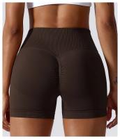 Pantalones cortos de LICRA para Yoga, mallas Push Up de cintura alta para correr, Fitness, gimnasio - details 45