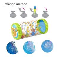 Almohada de juguete para el tiempo de la barriga del bebé, almohada tumbada para bebés, almohadas de apoyo para la cabeza para recién nacidos de alto contraste, tren para gatear para bebés - details 15