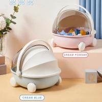 Caja de almacenamiento de escritorio con forma de cuna para bebé, cama de bebé para Labubu, contenedor de almacenamiento, bañadores - details 7