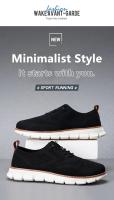 Zapatos Deportivos informales para hombre, calzado antideslizante, resistente al desgaste, transpirable, amortiguación, diseño de bloqueo de Color, versátil - details 1