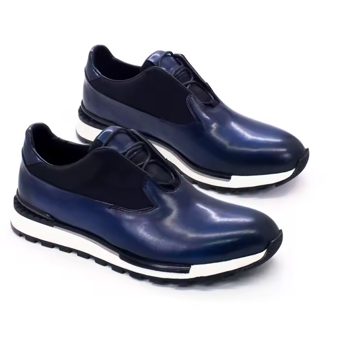 Zapatos casuales de alta gama de cuero genuino para hombre - 1