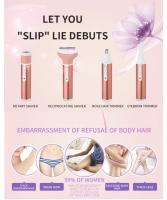 Depiladora corporal 4 en 1 para mujeres, maquinilla de afeitar eléctrica para vello de axila, Bikini, piernas, vello público - details 1