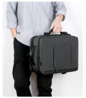 Mochila de viaje clásica para hombre, morral de negocios expandible con USB, bolsa de gran capacidad para ordenador portátil, im - details 31