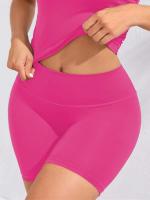 Shorts de Yoga de Cintura Alta para Mujeres Secado Rápido, A Prueba de Levantamientos, Adecuados para Ciclismo y Gimnasio Negro - details 17