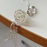 Llavero de medusas con conchas de mar y estrellas, cordón Y2K con tema oceánico, cordón para teléfono con cuentas, colgante colorido, abalorio para teléfono de medusas - details 2