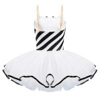 Vestido de baile de tutú de ballet a rayas de caña de caramelo para niños y niñas, disfraz de baile de patinaje artístico de Navidad para carnaval, fiesta temática de cosplay - details 22