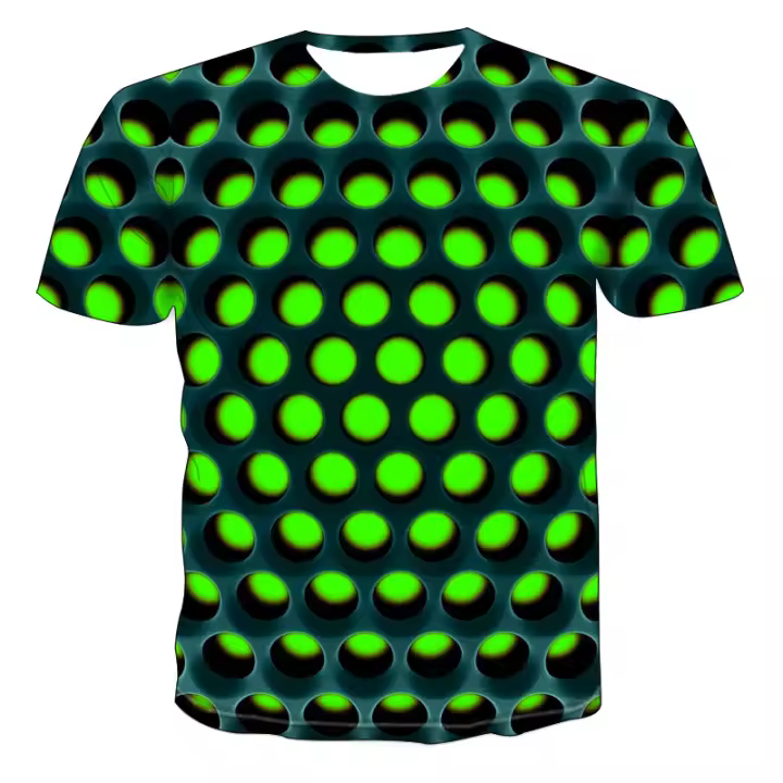 2025 Camiseta 3d de manga corta para hombre, ropa de moda de manga larga, ropa de Color - 1