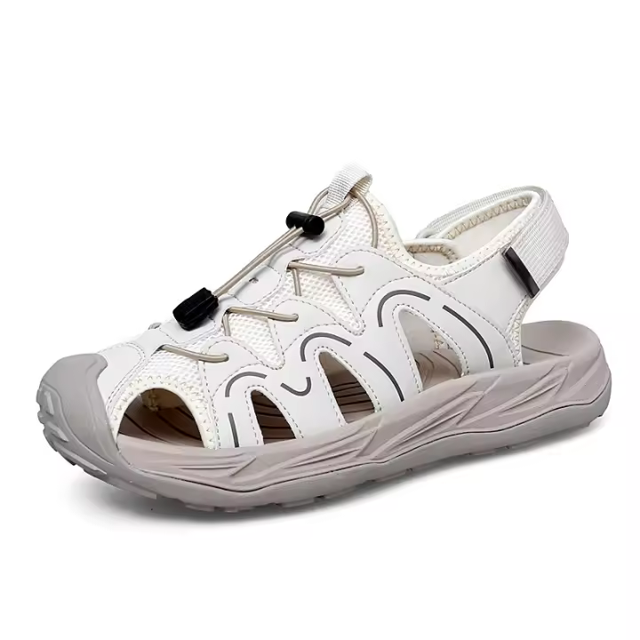 Sandalias de piel de vaca informales de gran tamaño, zapatos de playa de verano para hombres, sandalias deportivas al aire libre, sandalias de montañismo, zapatos creek - 1