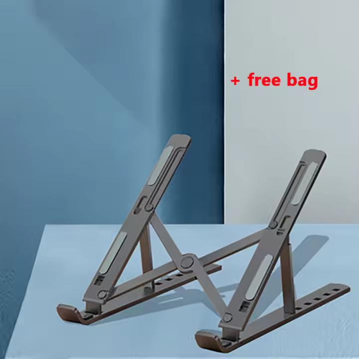 Soporte plegable para ordenador portátil, Base de refrigeración ajustable para Macbook Air Pro - 1