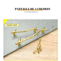 KAK-10 piezas rama de árbol Pomos y tiradores de armario de cocina aleación de Zinc dorado manija de muebles perillas decorativas para cajones herrajes para puertas - details 7