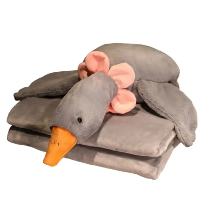 Edredón de almohada de doble uso para niñas, cojín de coche para dormir, manta de oficina dos en uno, cojín de siesta uno en uno - 1
