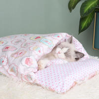 Cama de Mascotas Pequeñas Portátil para Interiores Zona de Dormir Cálida anti Anxiedad para Gatos Perros Pequeños - details 6