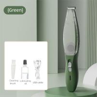 Con aspiradora, cortapelos para mascotas, 2 modos, afeitadora eléctrica impermeable para cortar el pelo de gatos con cepillo limpio, contenedor transparente - details 6