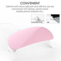 Mini secador de 6W, lámpara LED UV, Micro USB, barniz de Gel, equipo de arte, cuentas de 6LED, herramienta de manicura - details 4