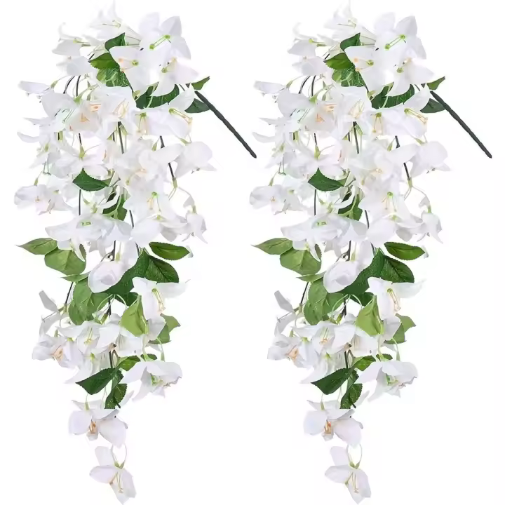 Bougainvillea Multicolor, flor Artificial, accesorios DIY, enredadera Floral realista, pétalos de seda, hojas verdes, flor falsa - 1
