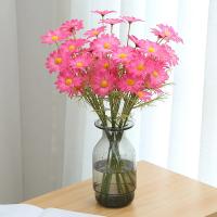 Flores artificiales de margaritas blancas de 5 cabezas, ramo de ramas largas para el hogar, decoración de jardín de boda, flor falsa de seda nupcial DIY - details 3