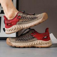 Sandalias de hombre, novedad de verano, zapatos de playa para hombre con suela blanca. Simples, transpirables y resistentes al desgaste. - details 22
