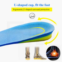 EiD-plantillas de Gel de silicona antideslizantes para fascitis Plantar, almohadillas ortopédicas para zapatos, almohadilla para zapatos con absorción de impacto - details 24