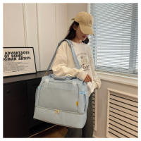 Nueva bolsa de lona impermeable, transpirable y duradera separación en seco y húmedo multifuncional deportes de gran capacidad fitness bolsa de viaje - details 45