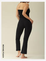 Pantalones acampanados de LICRA para mujer, mallas cortas de Yoga de alta elasticidad, cintura alta, suaves, para Fitness - details 13