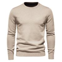 Suéter grueso de cuello redondo para hombre, jersey de punto cansado, tops de otoño e invierno - details 7