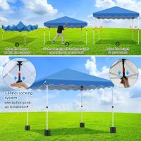 Carpa de Jardín Pop Up Ajustable de Altura 3x3M Marco de Acero Resistente a Rayos UV - details 5