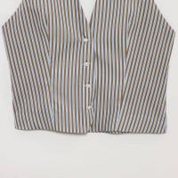 ZOCI-Chaleco de cuello Halter a rayas a la moda para Mujer y pantalones con bolsillos laterales de cintura media elástica, conjuntos de dos piezas para Mujer - details 7