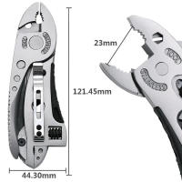 Alicates Multifuncionales 9 en 1 con Llave de Parede Herramientas de Bolsillo para Camping al Aire Libre Herramienta de Bricolaje con Batería Normal - details 4