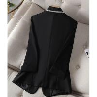Blazer de otoño para mujer, chaqueta de protección solar de verano, chaqueta de traje nueva blanca, cárdigan negro fino a la moda para mujer - details 6