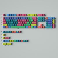 Teclas de Material PBT con temática cortavientos, teclas DYE-SUB para teclado mecánico MX Switch, diseño de 23/129/64/68/87/96 - details 0