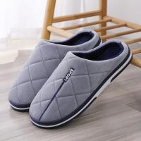 Zapatillas de algodón cálidas para hombre, zapatos informales de talla grande para el hogar, dormitorio, interiores, otoño e invierno, 47, 48, 49, 50 - details 6