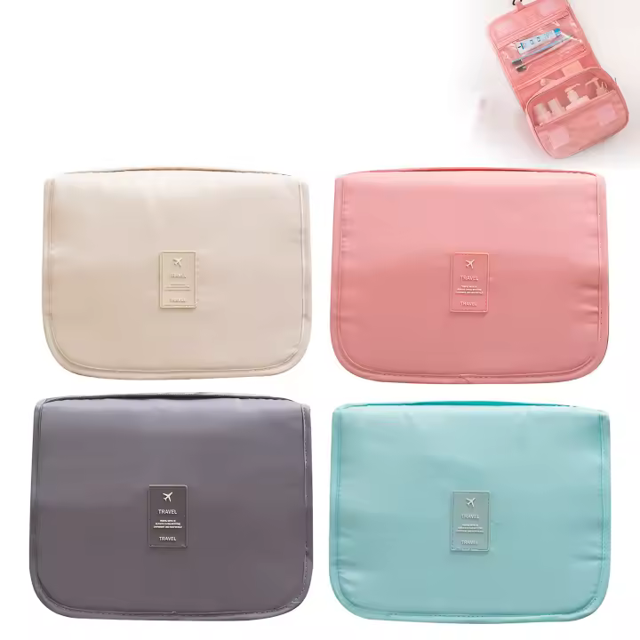 Bolsa de almacenamiento de maquillaje de viaje, bolsa compacta con cremallera para artículos pequeños, gestión de artículos pequeños - 1