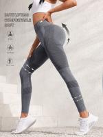 Mallas de yoga de cintura alta con realce de glúteos, compresión, elásticas, que absorben la humedad, transpirables, ideales para yoga, entrenamiento, correr y gimnasio - Ropa deportiva para mujer. - details 12