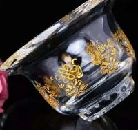 Suministros budistas, taza de cristal, cuenco de agua bendita, pies altos, cuencos auspiciosos, copa, santuario y adoración, estatua de Buda de 8cm - details 1