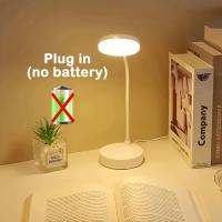 Lámpara de mesa con enchufe USB, lámpara de escritorio recargable, cama, lectura, libro, luz nocturna, LED, 3 modos de atenuación, protección ocular, lámpara de noche - details 0