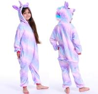 Kigurumi-Pijama de franela para niños y niñas, ropa de dormir de unicornio, traje de animales, Onesies de gato, Invierno - details 8