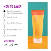 Good Molecules Gel de limpieza facial hidratante - Limpiador facial con agua de rosas y piña - Cuidado de la piel para la cara, ilumina, limpia e hidrata - details 3