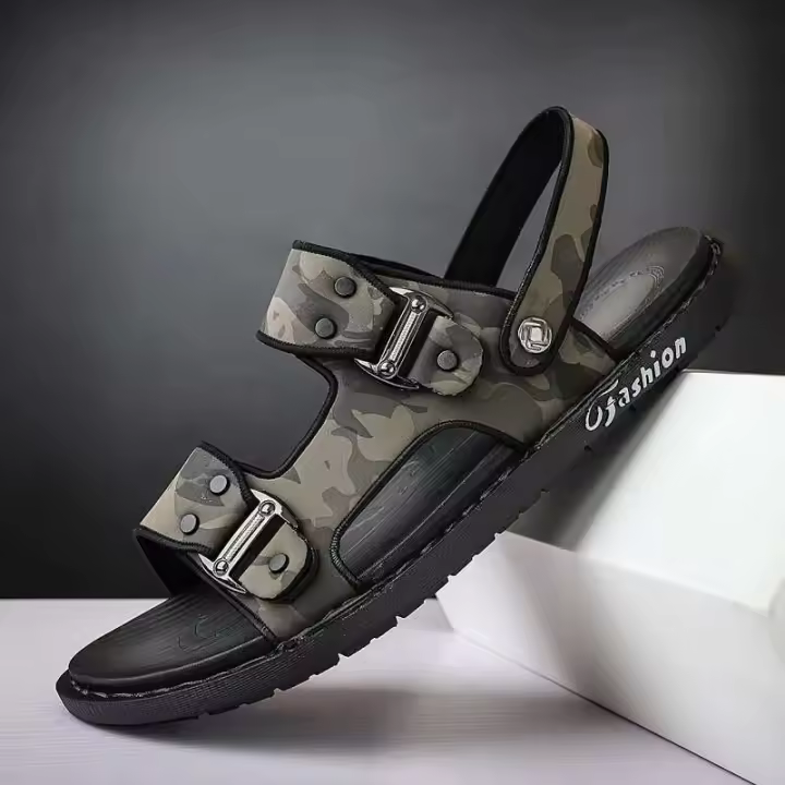 Sandalias planas de los hombres vendedores calientes de la parte inferior dura antideslizante de la tendencia de la moda de alta calidad 2022 originales - 1