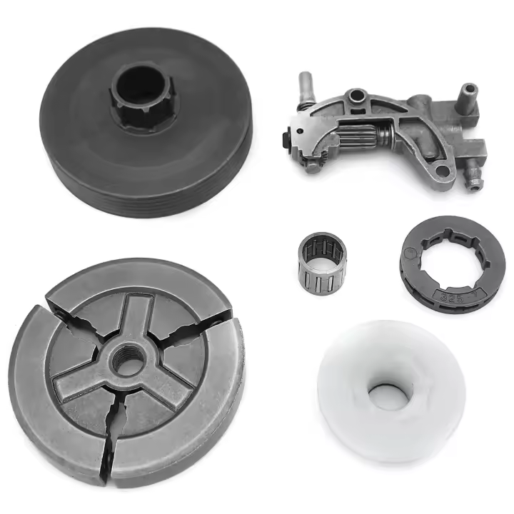 Tambor de llanta de piñón de embrague para motosierra china, Kit de rodamiento de engranaje de gusano, bomba de aceite, 4500, 5200, 5800, 45Cc, 52Cc, 58Cc - 1