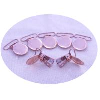 Abrazadera de Chupete Redonda en Oro Rosa para Bebé con Inserto de Plástico para Cinta de 25mm Estilo Sólido Producto Seguro para Niños y Niñas de 4 Meses y Mas - details 7