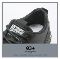 Nuevos zapatos de seguridad para el trabajo transpirables, plantillas de Eva cómodas y versátiles a la moda, zapatos superiores de goma para hombres, zapatillas de deporte para hombres, resistentes al desgaste - details 9