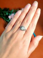 Plata de ley 925 rojo sureño turquesa mongol estilo étnico anillo de boca en vivo anillo liso anillo de mujer vintage anillo salvaje mujer - details 11