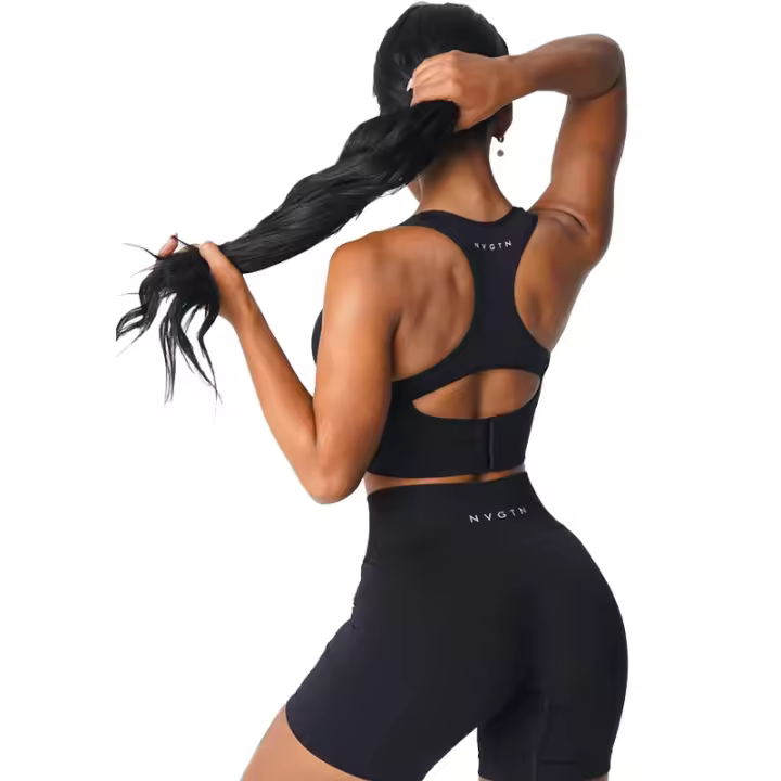 Nvgtn-Sujetador sin costuras Ignite para mujer, Top de LICRA para Fitness, elástico, transpirable, mejora del pecho, ropa interior deportiva de ocio - 1