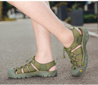 Sandalias de bolsillo con suela ligera para exteriores, de gran tamaño, sandalias de senderismo de verano para mujer, zapatos de playa para hombre - details 39