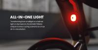 Magicshine SEEMEE 50MAG Luz trasera magnética inteligente, luz trasera de bicicleta con carga USB-C, Compatible con casco Lumos - details 5