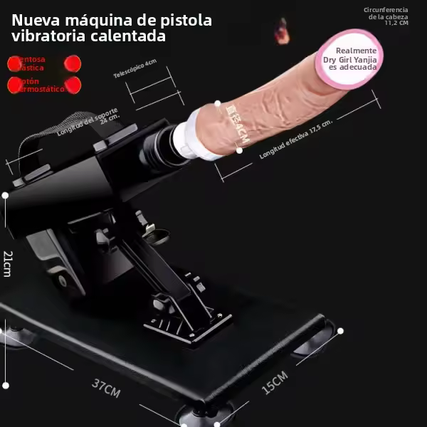 Darth Vader calentamiento automático telescópico control remoto pistola vibrador femenino masturbador adulto juguetes sexuales - 1
