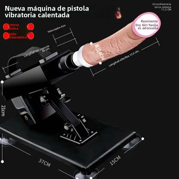 Darth Vader calentamiento automático telescópico control remoto pistola vibrador femenino masturbador adulto juguetes sexuales - 1