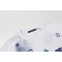 Las mejores camisas casuales básicas de moda de verano, camisetas holgadas de algodón puro para hombres y nuevas camisas de manga corta para parejas con estampados de logotipos en la parte delantera. - details 2